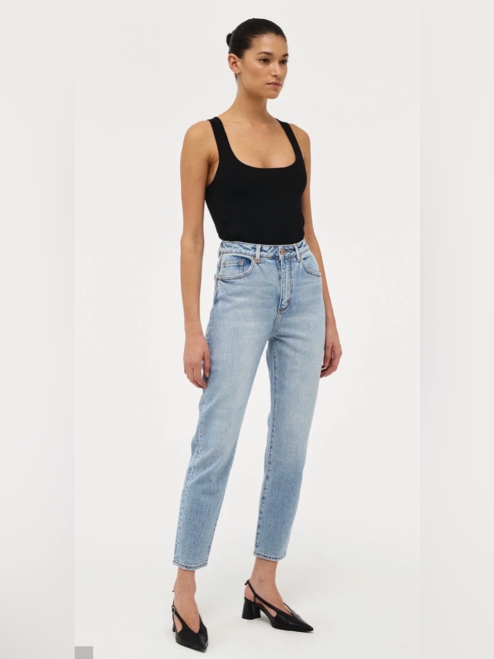 Neuw Light Wash high rise denim jeans